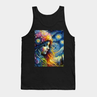 Fairy in Starry night Tank Top